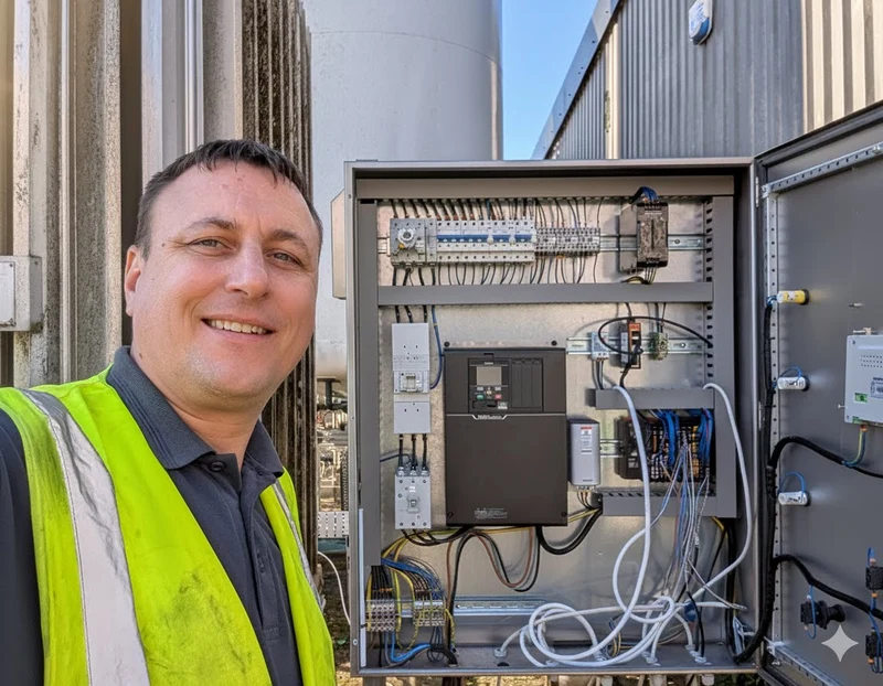 Roy from Thanet Electrical on site in Margate