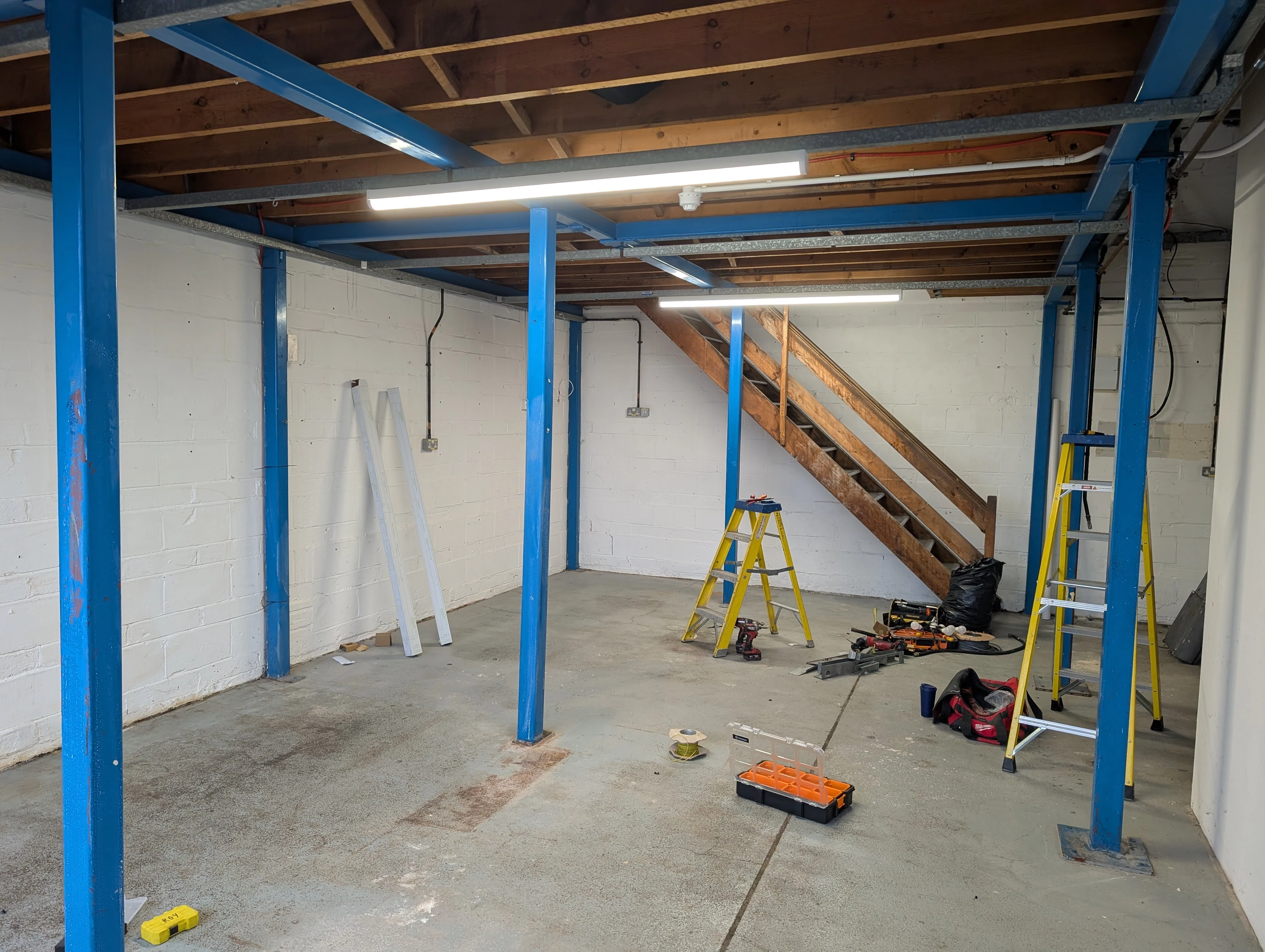 Industrial workshop lighting installation in Ramsgate